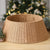 Christmas Tree Collar 27" Basket Skirt Elegant Woven Rattan Ring Base Cover Stand Decoration