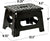 Laundry Folding Step Stool Lightweight Step Stool, Black