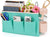 Bedside Storage Caddy with Fixed Straps and Water Bottle Holder for Home, Green