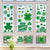 St. Patrick's Day Window Clings 272 PCS Shamrock Stickers for Glass Decoration