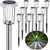 Solar Outdoor Lights, 10 Pack Waterproof Stainless Steel Solar Stake Lights