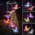 Solar Wind Chimes Butterfly Christmas Decorations Outside Lights for Garden Birthday Christmas Gifts for Mom