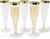 Plastic Champagne Flutes Disposable, 24 Pack Plastic Champagne Glasses for Parties, New Years Eve Party Supplies