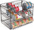 Can Rack Kitchen Metal Organizer with Adjustable Shelves (14.5 x 10.25 Inch)