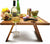 Portable Wine Picnic Table Foldable Bed Tray for Eating Wine Gift Beach