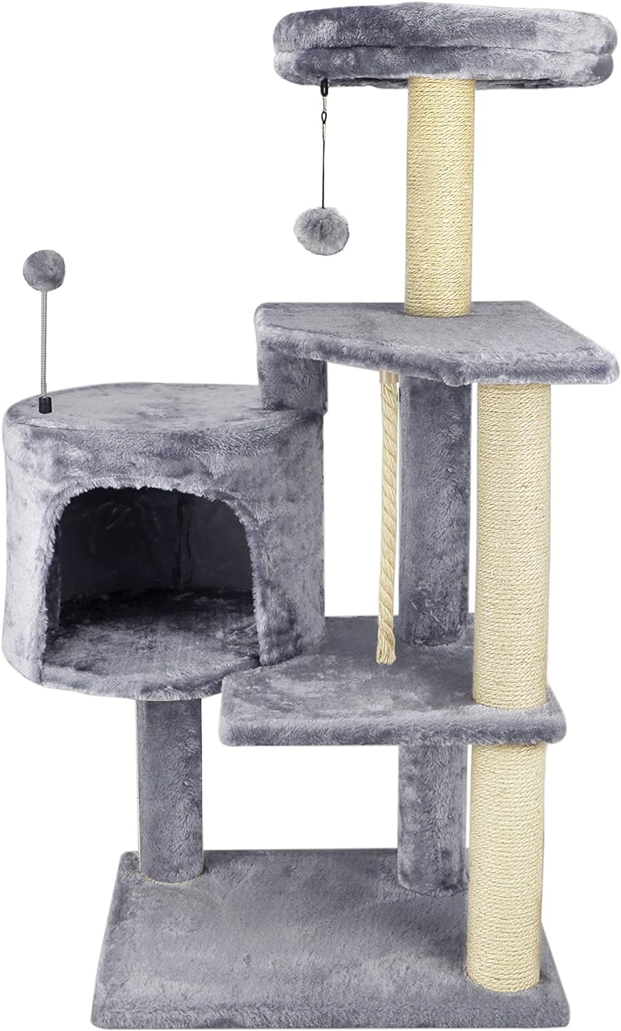 Cat Tree Scratching Tower Furniture Scratching Post, Grey