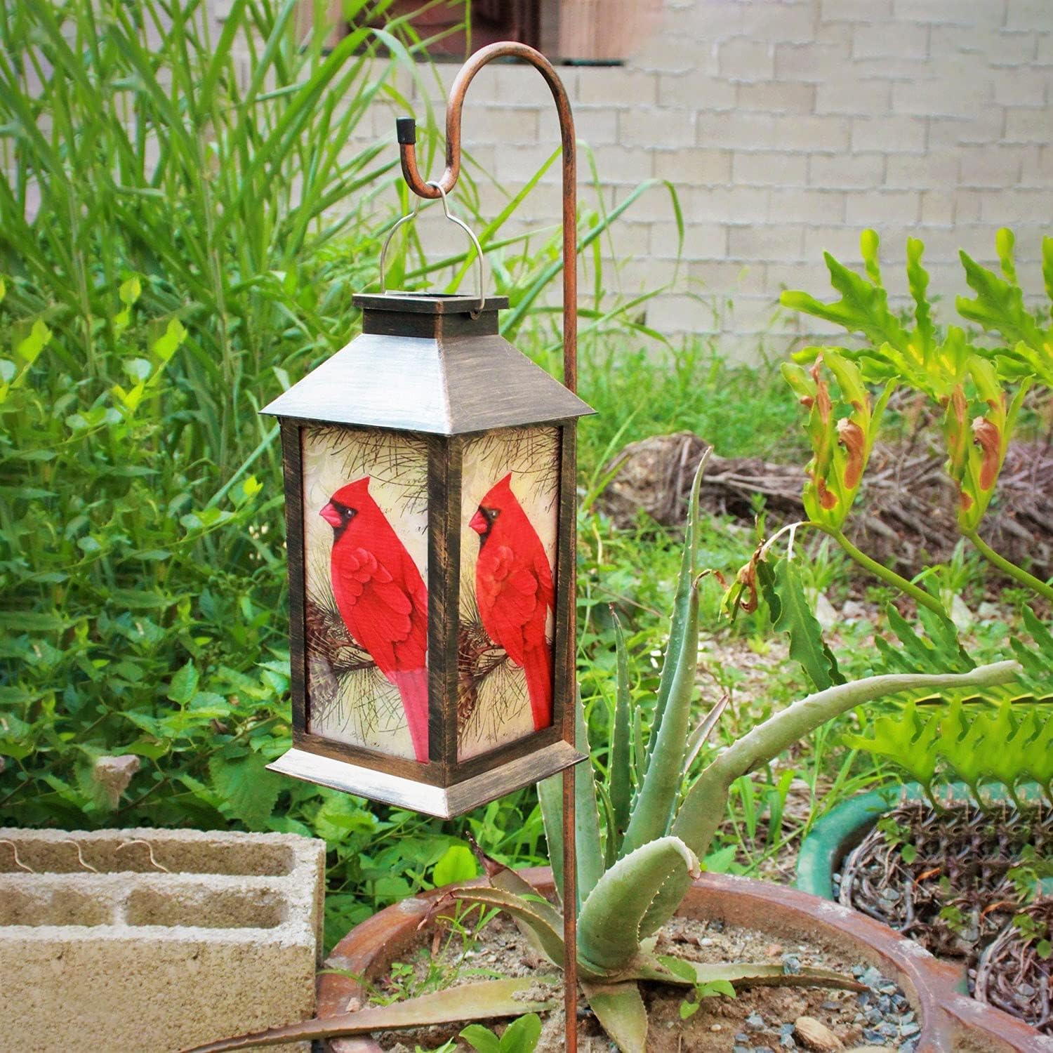 Solar Outdoor Hanging Lanterns, Waterproof LED Solar Cardinal Lights