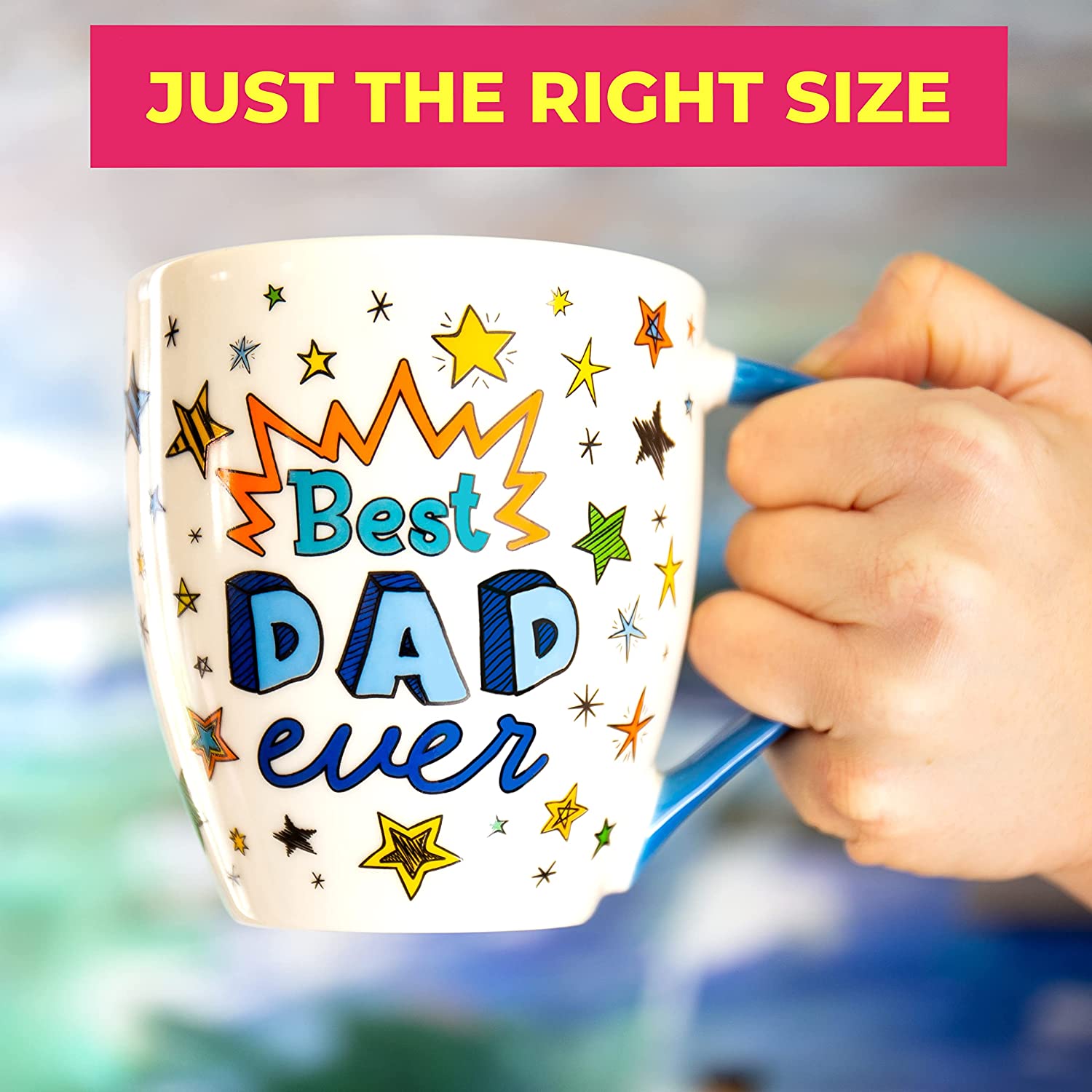 Gifts For Dad Fathers Day Mug, 14 Fluid Ounces Capacity