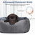 Dog Bed for Large Medium Small with Anti-Slip Bottom S (20" x 19" x 6")