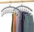 Hanging Closet Organizer 2 Pack with 10 Clips Holds 20 Leggings, Black