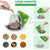 Solar Garden Bird Feeder Green Mushroom Wild Bird Feeder