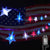 4th of July 100 LED Star String Lights, Plug in Fairy String Lights Waterproof