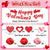 45PCS Valentines Day Decorations Kit for Home Office Valentine Party Supplies