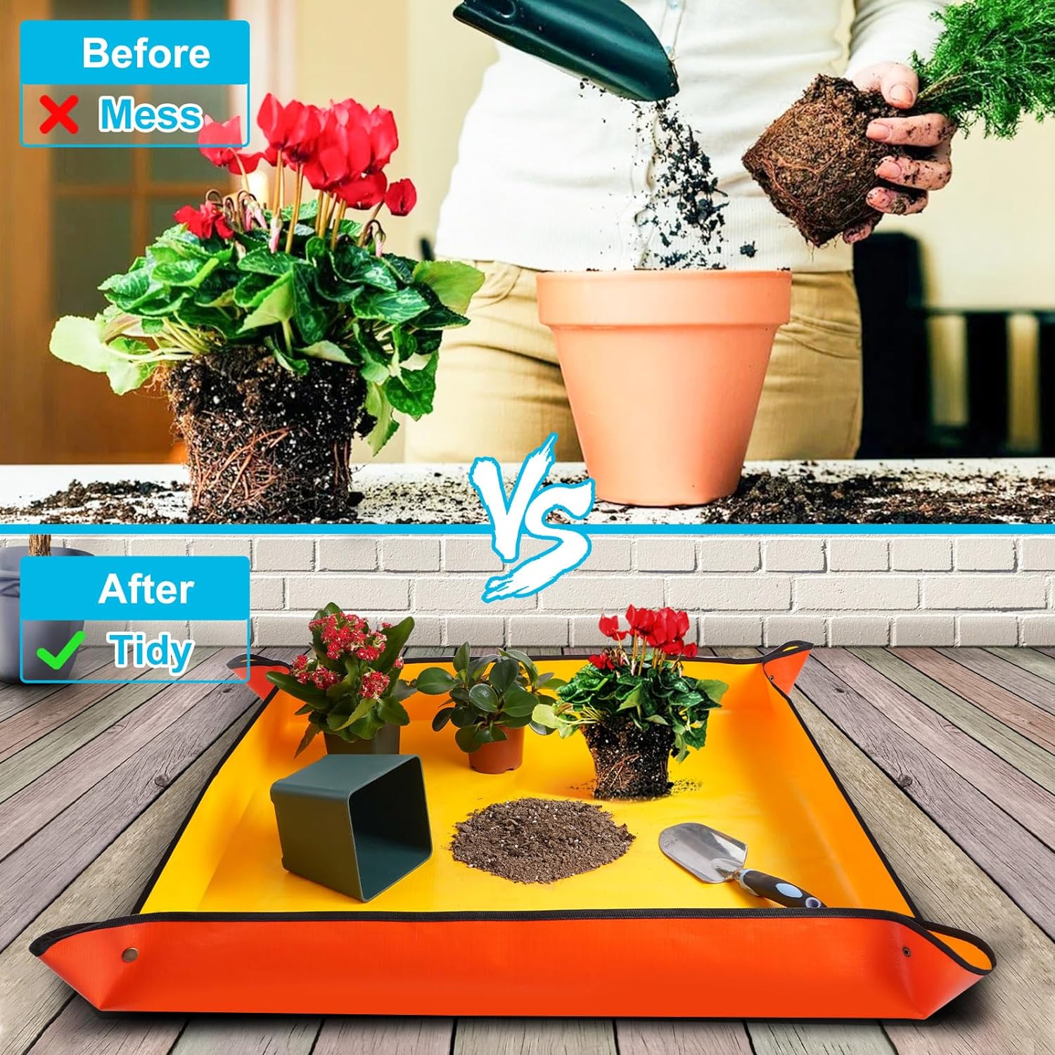 Repotting Mat for Indoor Plants Transplanting and Potting Soil (3 Pack)