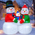 Outdoor Christmas 6FT Snowman Family Outdoor Christmas Blow Up Yard Decorations with Built-in LED