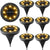 Solar Powered Ground Lights 8 Pack Non-Slip Landscape Path Lighting for Patio Lawn Yard, Warm White