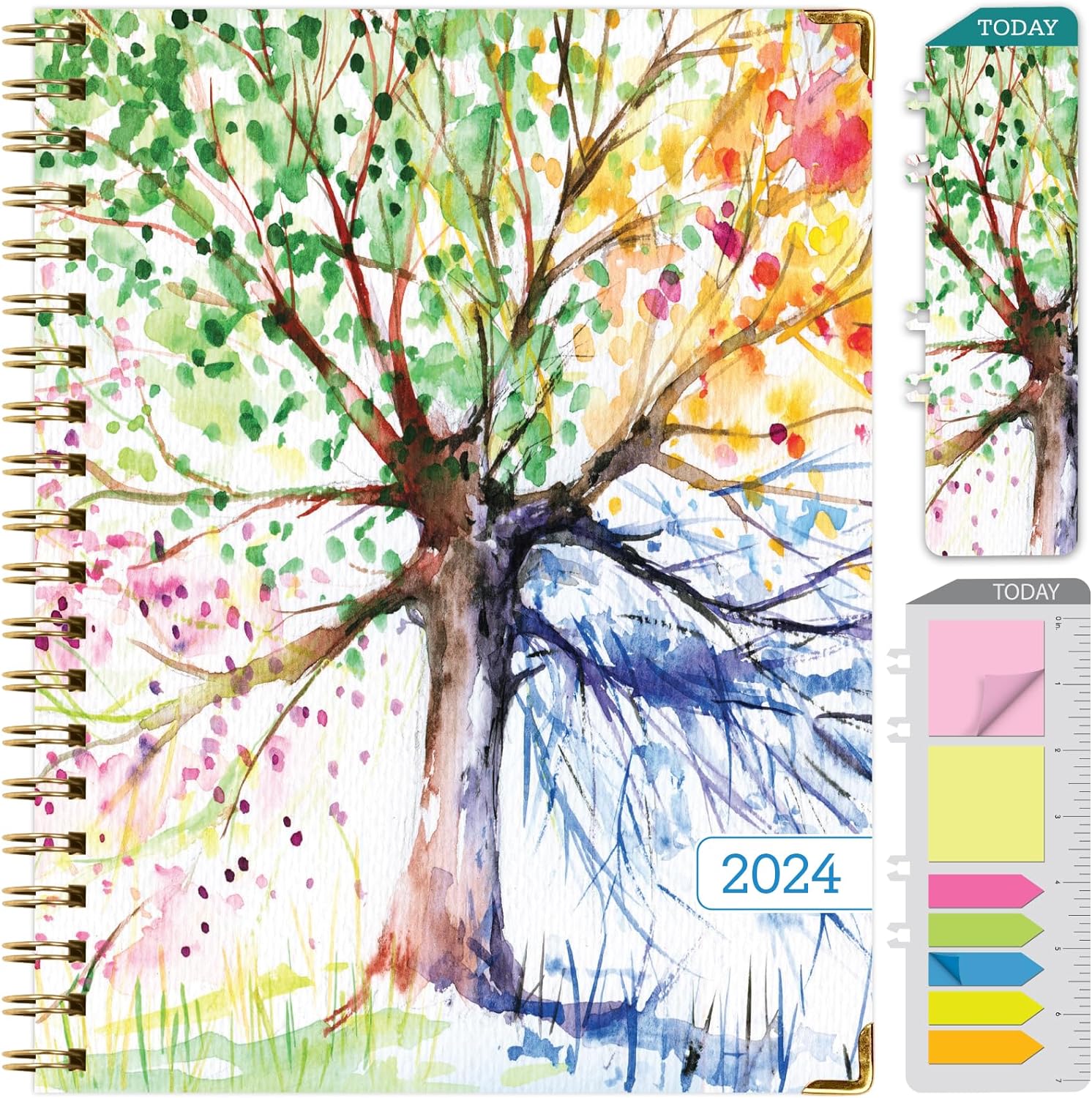 2024 Planner Hardcover 8.5"x11" Daily Weekly Monthly Planner Yearly (November 2023 Through December 2024)