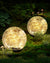 Garden Solar Ball Lights 2 Pack Outdoor Waterproof 50 LED (Warm White, 4.7")