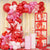 148PCS Valentines Day Party Decorations Love Balloon Boxes Letters Valentines Balloons Garland Kit with String Lights