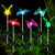 Solar Powered Garden Lights 6 Pack Color Changing Butterfly Dragonfly Hummingbird Decor for Outside Yard Flower Bed