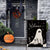 Halloween Ghost Welcome Sign  Double Sided Garden Flag (12.5"x18")