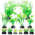 Artificial Plants 12 Pieces Aquarium Plants Decorations Plastic Plants