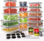 Food Storage Containers with Lids Airtight (20 Containers & 20 Lids) with Labels & Marker Pen