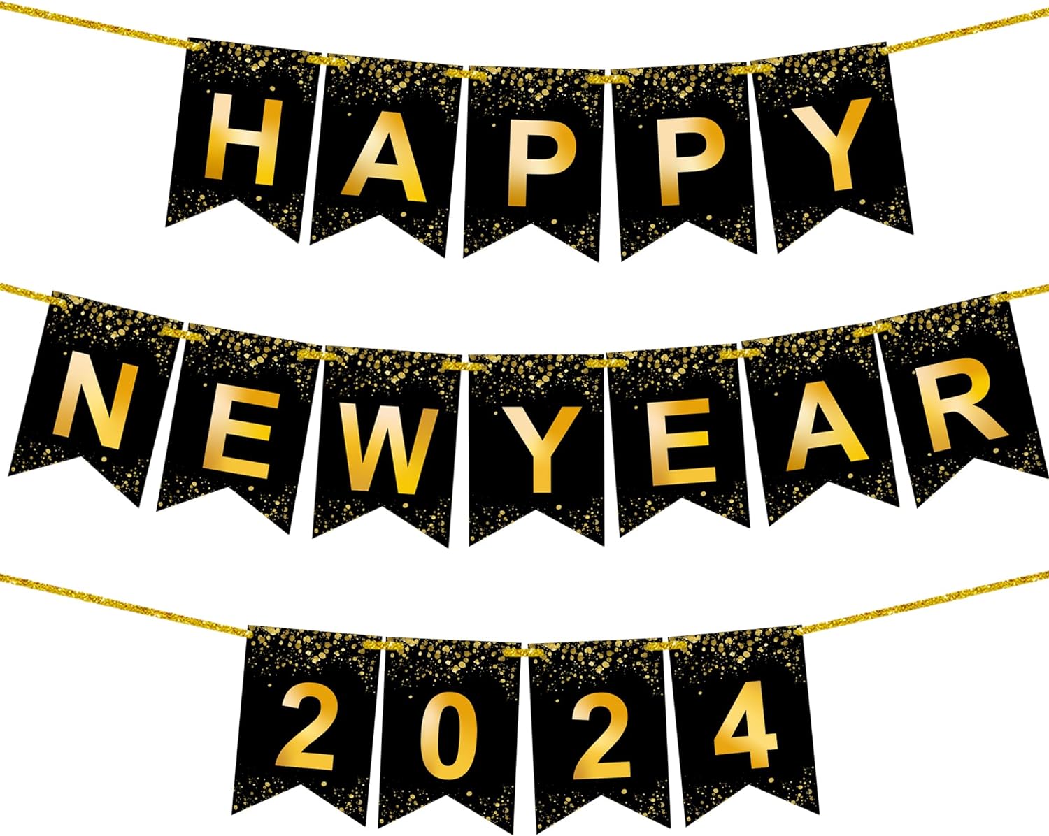 Happy New Year 10' Banner 2024 Happy New Year Decorations