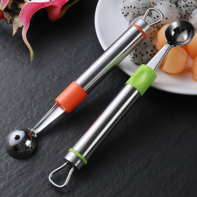 Stainless Steel Fruit Digger Home Watermelon Digging Spoon Kitchen Fruit Carving Tool