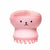 Silicone Facial Cleaning Brush Octopus Shape for Deep Pore Exfoliator (Pink)