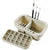 Multifunction Brush Basin Holder and Organizer Kit Paint Brush Basin with Tray Palette Lid for Oil Painting