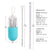 Collapsible Silicone Foldable Reusable Straw with Carrying Case and Cleaning Brush Travel Home, Office Drink Kitchen Accessories