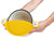 Monster-Shaped Pasta Strainer, Heat-Resistant, Silicone, Non-Slip (Yellow)