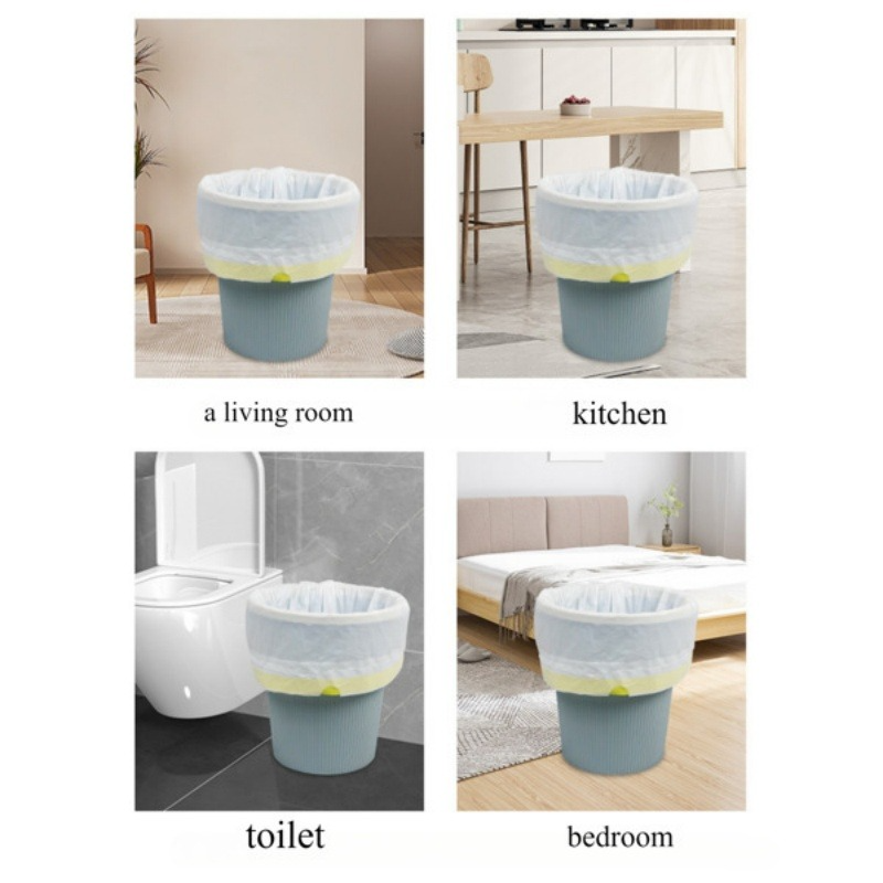 Cream Garbage Bags 5 Rolls 90 Count