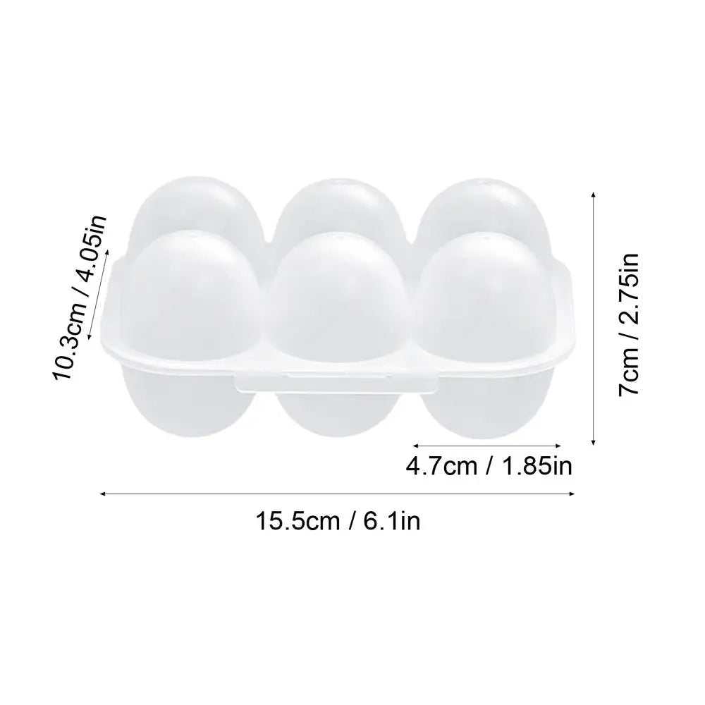 Egg Dispenser Storage Box 6 Grid Transparent
