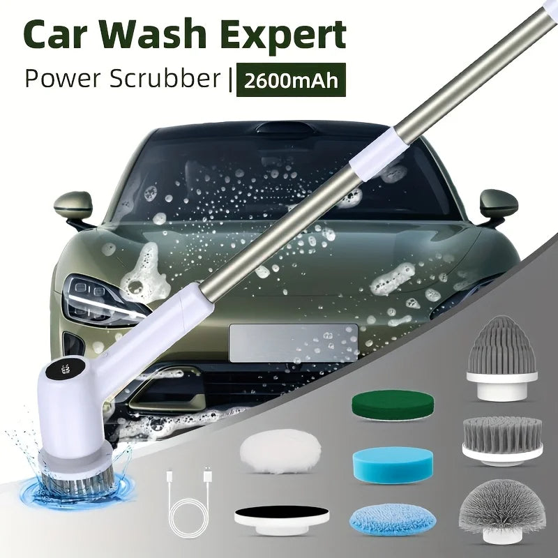 Cordless Electric Spin Scrubber 2-Speed Kitchen Spin Scrubber