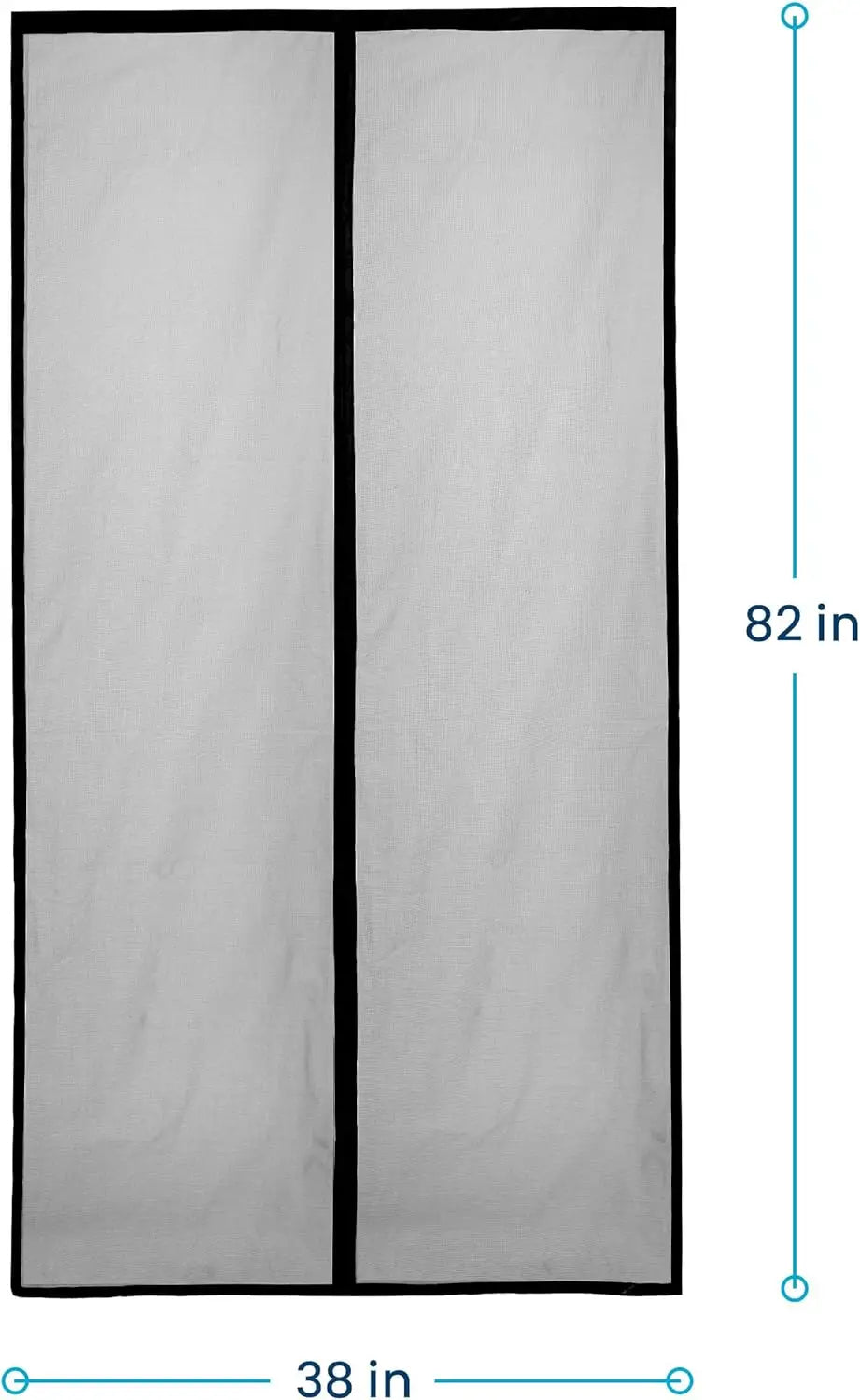 Magnetic Screen Door, Heavy-Duty Mesh Door Screen with 52 Magnets, Self-Closing Magnetic Screen Door for Sliding, Patio & Entry Doors, Pet & Kid Friendly