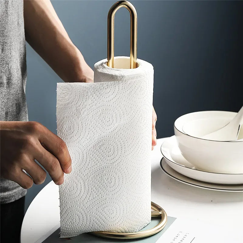 Kitchen Roll Paper Towel Holder (Gold)