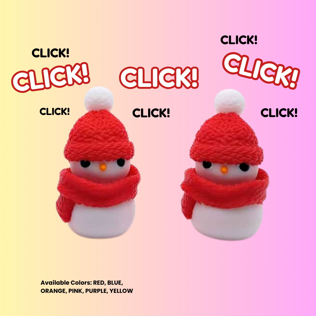 Puzzle Popper House with Snowman Fidget Toy Stress Relief &amp; Sensory Fun (Pink House)