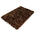 Bath Rug, Brown, Shiny Chenille Top, Memory Foam, 17x24”