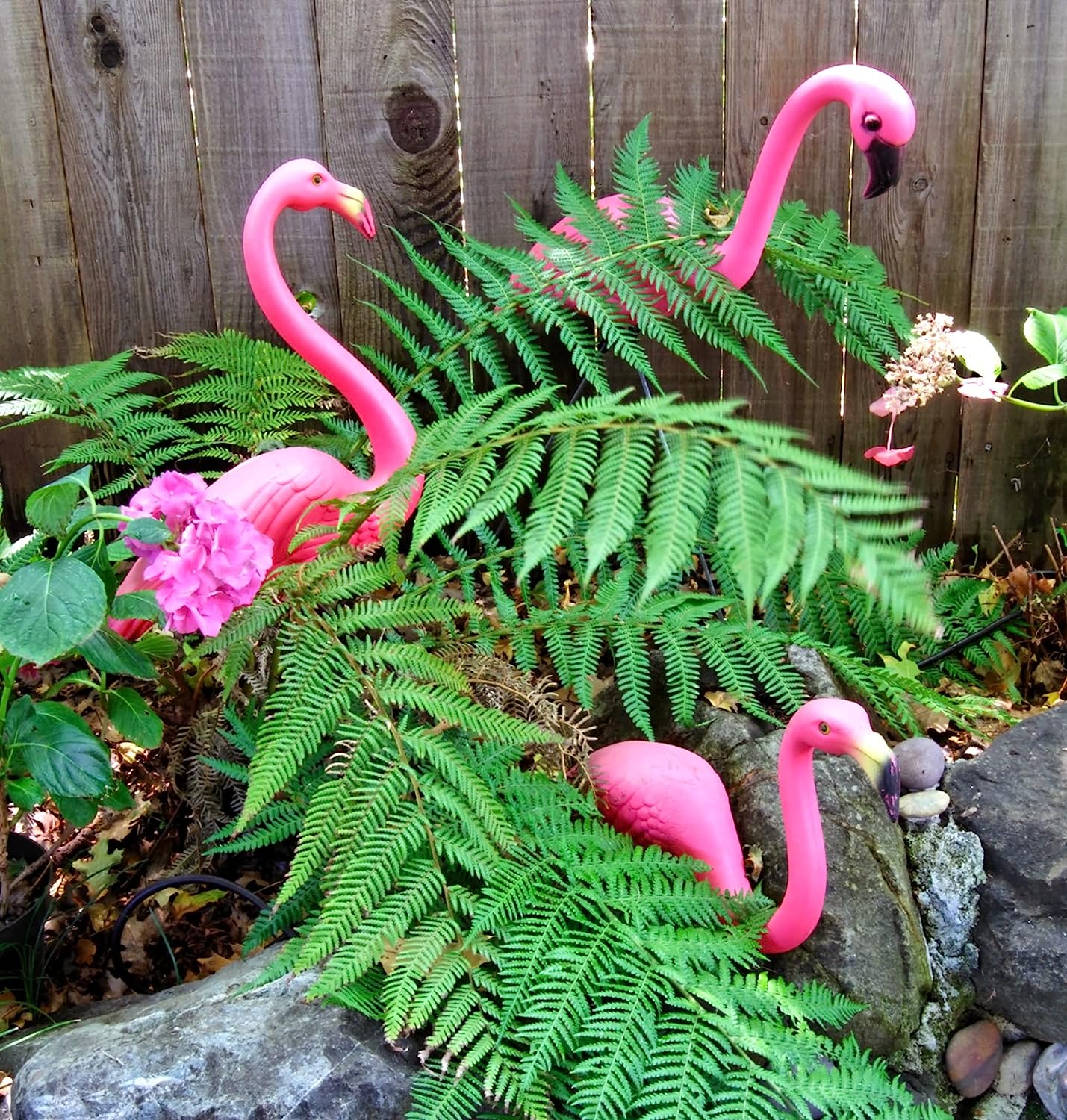 Pink Flamingo Yard Pack of 2 Flamingo Garden Statue Decoration