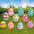 Easter Yard Signs Easter Decorations 10PCS, Waterproof Outdoor Decoration for Easter