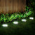 Solar Ground Lights Outdoor 12 Pack, 8 LED Solar Powered Disk Lights Outdoor Garden Landscape Lighting