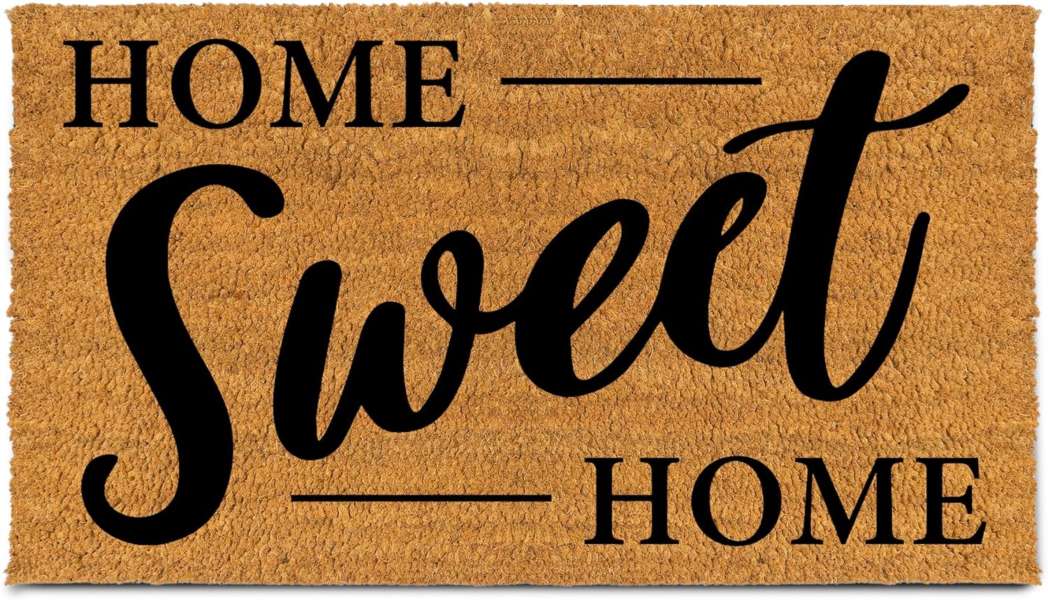 Coco Coir Home Entrance Door Mat 17" x 30", Home Sweet Home Welcome Mat