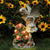 Solar Powered Garden Figurines Angel Garden Statue Outdoor Decor, 12.8 x 7.5 x 6.1 Inch