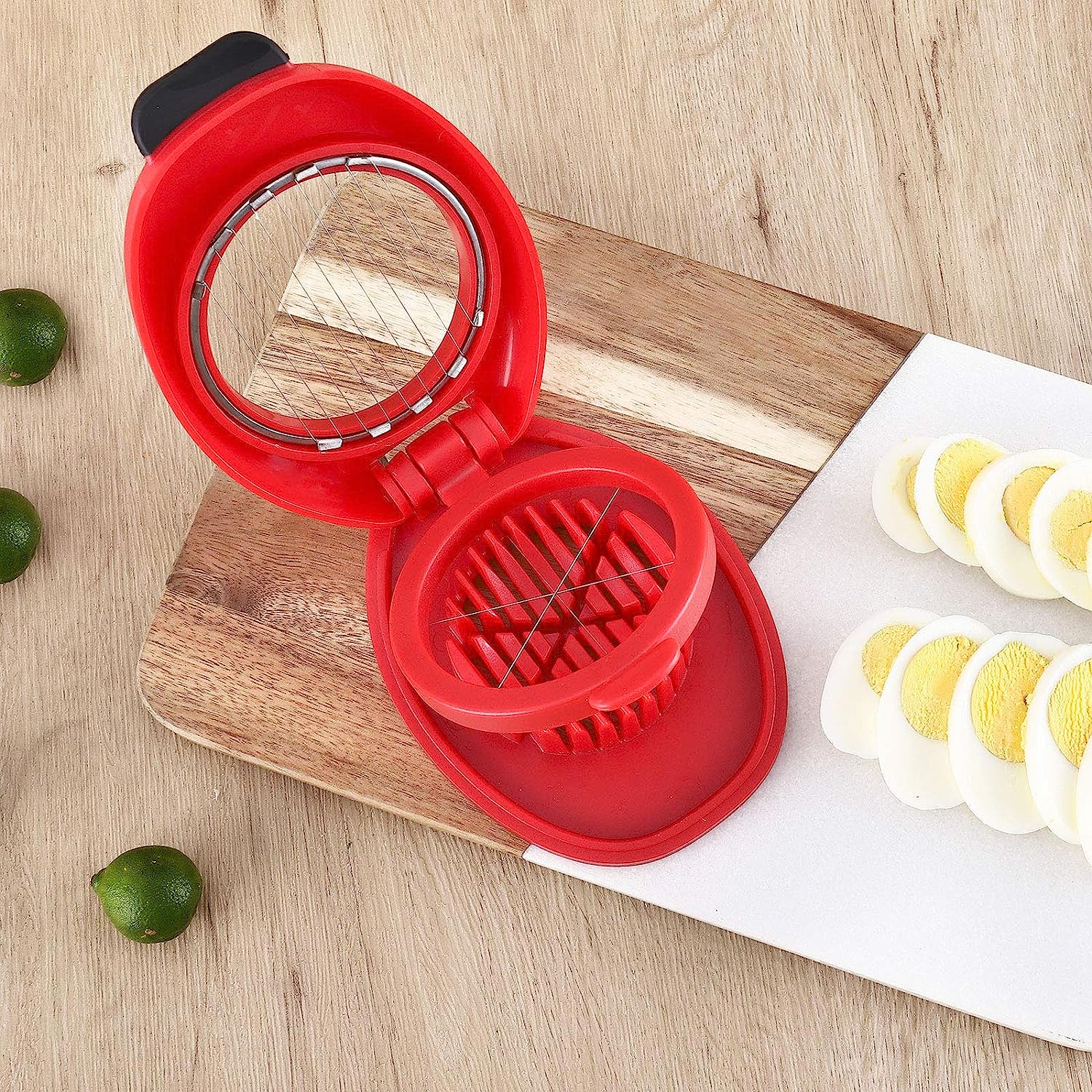 Egg Slicer Steel Stainless Cutter Boiled Tomato Wire Kitchen Eggs Chopper