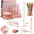 Desk Organizers and Accessories Office Supplies Set Stapler, Rose Gold