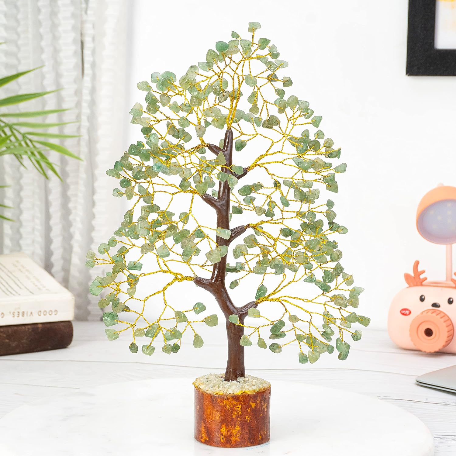 Green Jade Chakra Tree of Life Home Decor. Green Jade