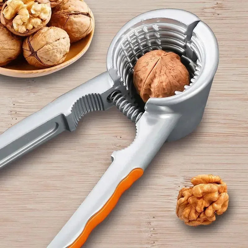 Walnut Clip Crack Almond Walnut Hazel Filbert Nut Kitchen Nutcracker Kitchen Gadget (Orange)