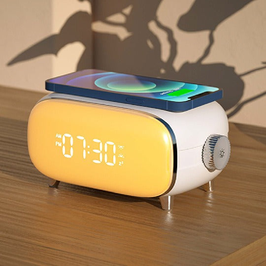 QI Charging Sunrise Clock Sleep Aid, Nightlight & Atmosphere Light